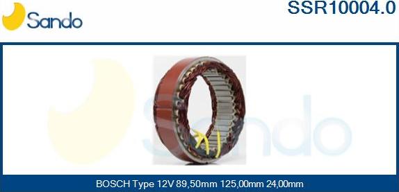 Sando SSR10004.0 - Stator, alternateur cwaw.fr