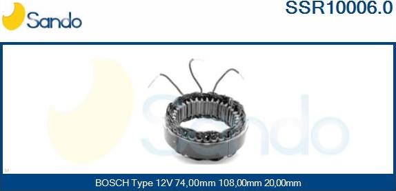 Sando SSR10006.0 - Stator, alternateur cwaw.fr