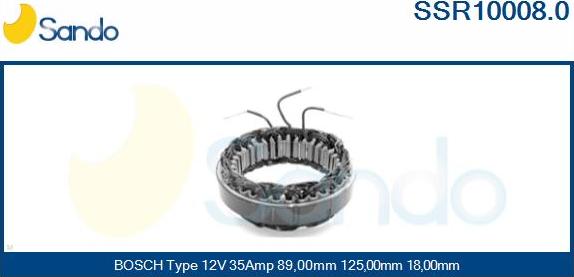 Sando SSR10008.0 - Stator, alternateur cwaw.fr