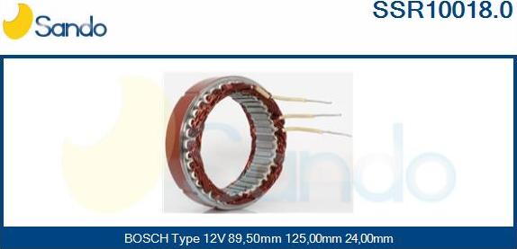 Sando SSR10018.0 - Stator, alternateur cwaw.fr