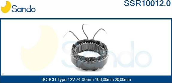 Sando SSR10012.0 - Stator, alternateur cwaw.fr