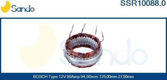 Sando SSR10088.0 - Stator, alternateur cwaw.fr