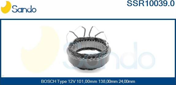 Sando SSR10039.0 - Stator, alternateur cwaw.fr