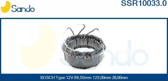 Sando SSR10033.0 - Stator, alternateur cwaw.fr