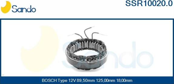 Sando SSR10020.0 - Stator, alternateur cwaw.fr