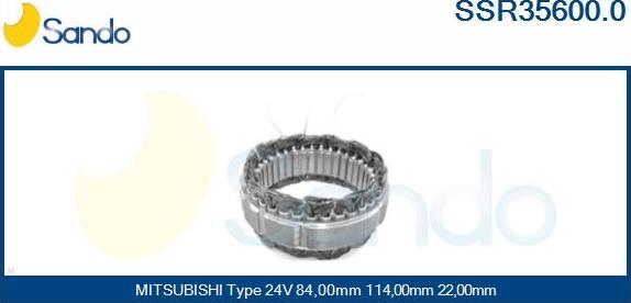 Sando SSR35600.0 - Stator, alternateur cwaw.fr