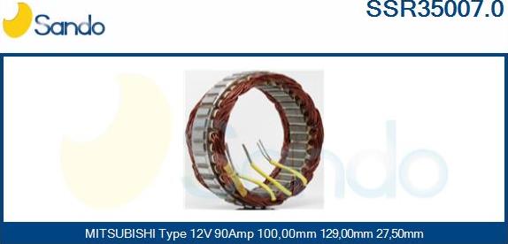 Sando SSR35007.0 - Stator, alternateur cwaw.fr