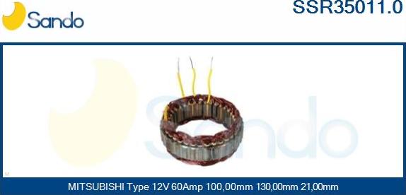 Sando SSR35011.0 - Stator, alternateur cwaw.fr