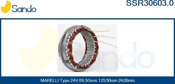 Sando SSR30603.0 - Stator, alternateur cwaw.fr