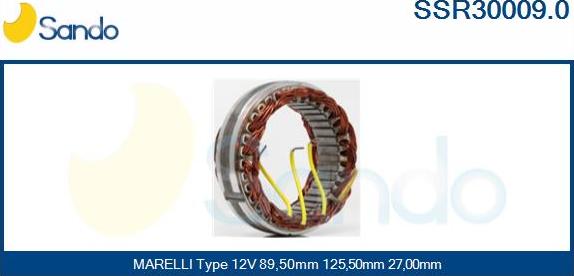 Sando SSR30009.0 - Stator, alternateur cwaw.fr