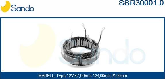 Sando SSR30001.0 - Stator, alternateur cwaw.fr