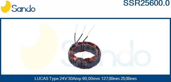 Sando SSR25600.0 - Stator, alternateur cwaw.fr