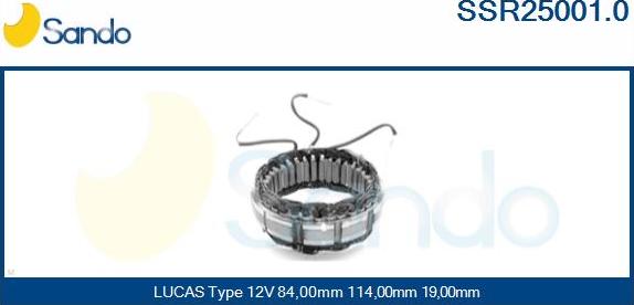 Sando SSR25001.0 - Stator, alternateur cwaw.fr