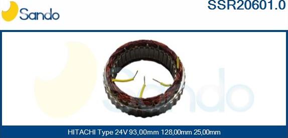 Sando SSR20601.0 - Stator, alternateur cwaw.fr