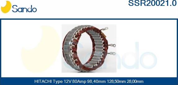 Sando SSR20021.0 - Stator, alternateur cwaw.fr