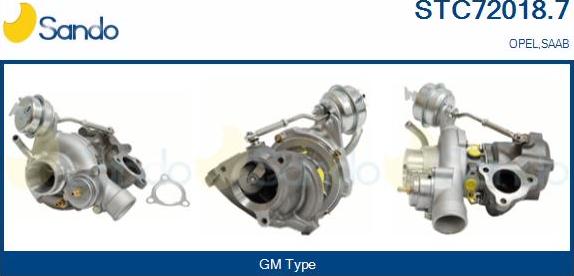 Sando STC72018.7 - Turbocompresseur, suralimentation cwaw.fr