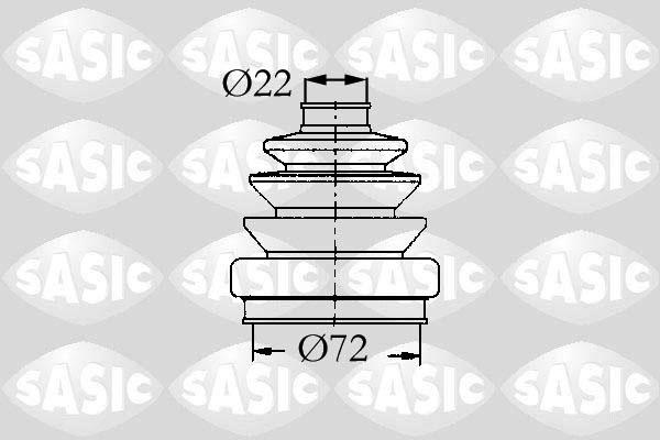 Sasic 9004640 - Joint-soufflet, arbre de commande cwaw.fr