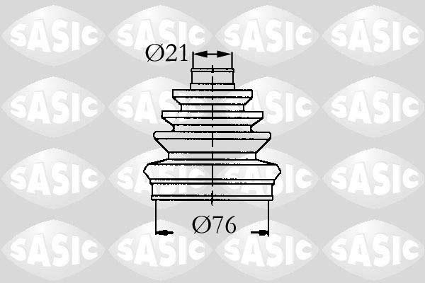 Sasic 9004621 - Joint-soufflet, arbre de commande cwaw.fr