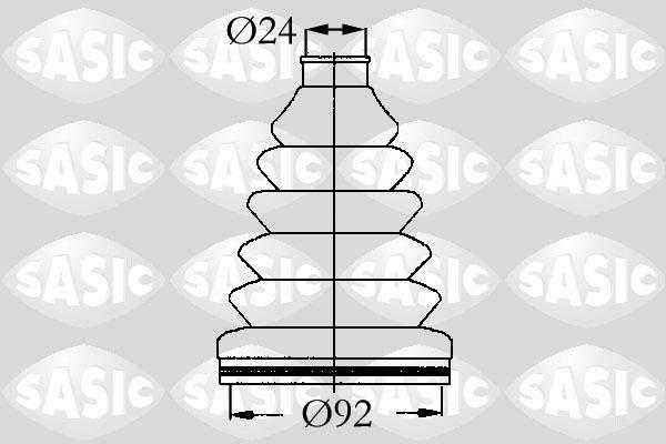 Sasic 9004725 - Joint-soufflet, arbre de commande cwaw.fr