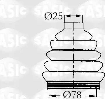 Sasic 9004720 - Joint-soufflet, arbre de commande cwaw.fr