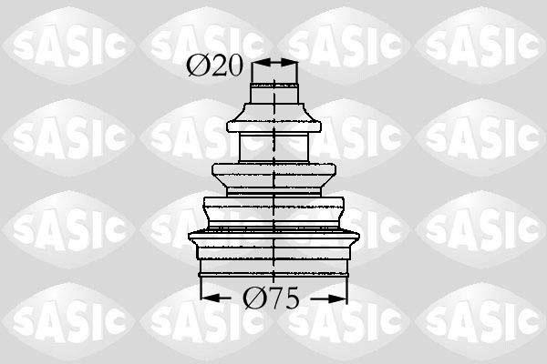 Sasic 9004721 - Joint-soufflet, arbre de commande cwaw.fr