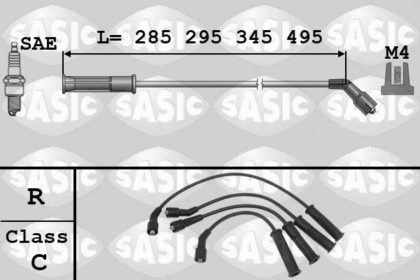 Sasic 9284006 - Kit de câbles d'allumage cwaw.fr