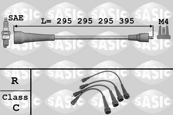 Sasic 9284001 - Kit de câbles d'allumage cwaw.fr