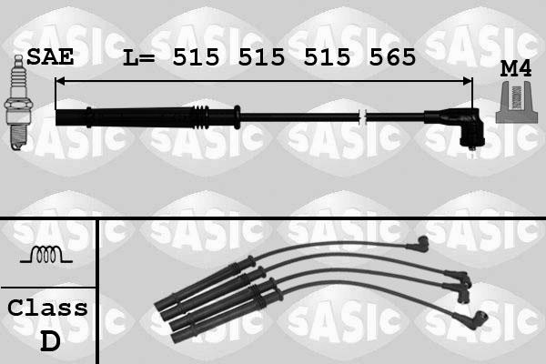 Sasic 9284012 - Kit de câbles d'allumage cwaw.fr