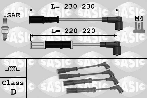 Sasic 9286045 - Kit de câbles d'allumage cwaw.fr