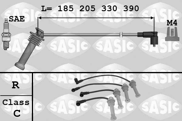 Sasic 9286043 - Kit de câbles d'allumage cwaw.fr