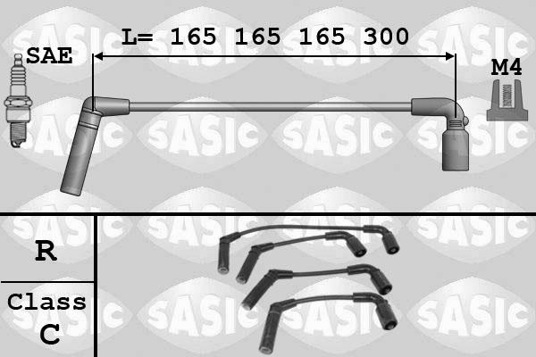 Sasic 9286055 - Kit de câbles d'allumage cwaw.fr