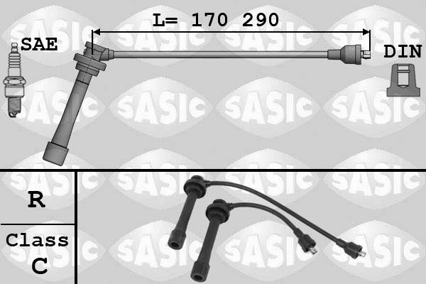 Sasic 9286062 - Kit de câbles d'allumage cwaw.fr