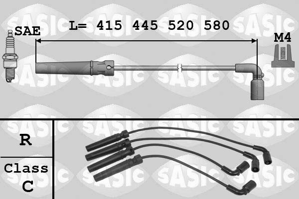 Sasic 9286003 - Kit de câbles d'allumage cwaw.fr