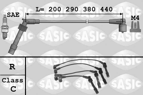 Sasic 9286002 - Kit de câbles d'allumage cwaw.fr