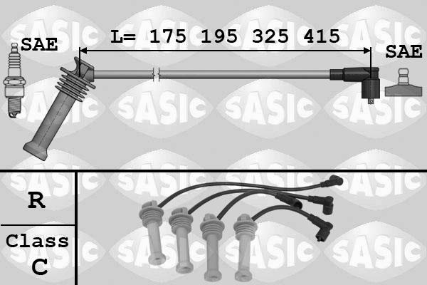 Sasic 9286031 - Kit de câbles d'allumage cwaw.fr