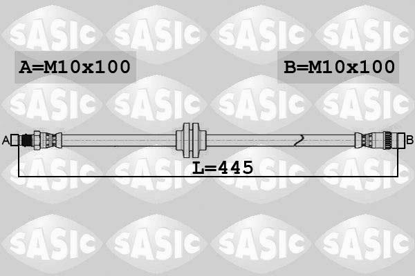 Sasic 6604041 - Flexible de frein cwaw.fr