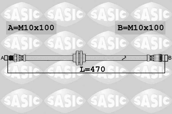 Sasic 6604042 - Flexible de frein cwaw.fr