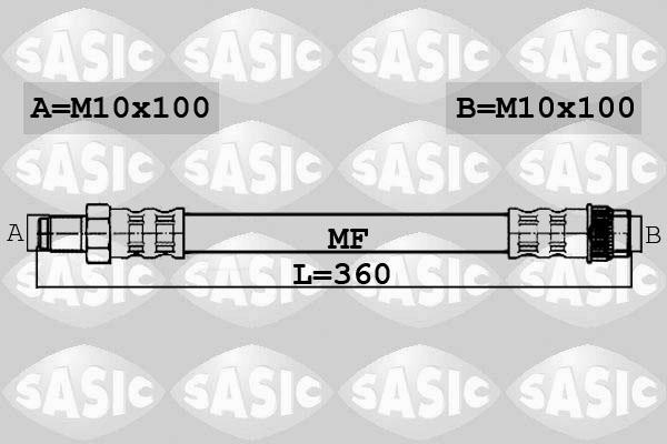 Sasic 6604039 - Flexible de frein cwaw.fr