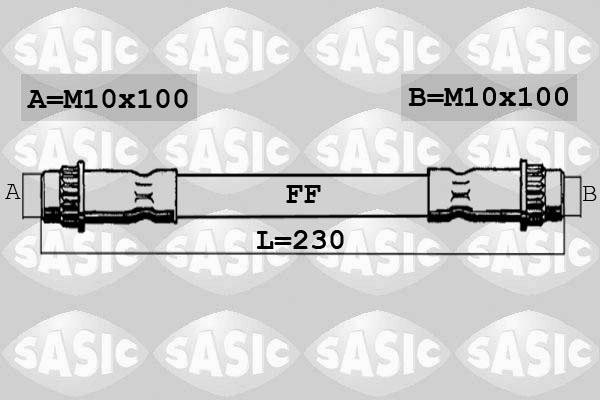 Sasic 6604031 - Flexible de frein cwaw.fr