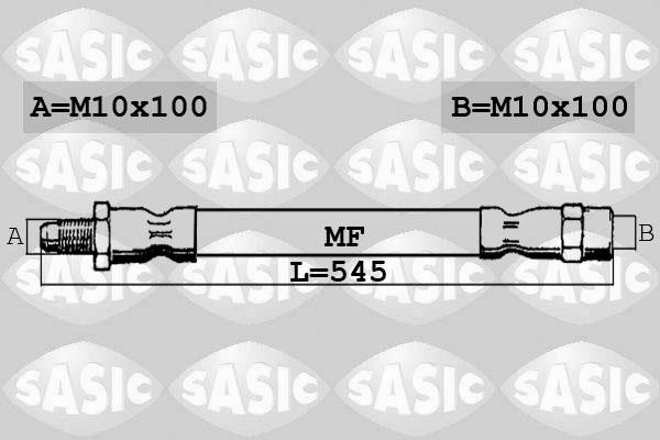 Sasic 6606098 - Flexible de frein cwaw.fr