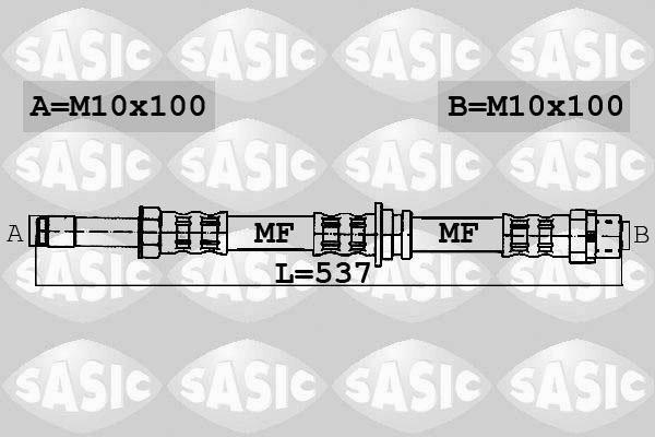 Sasic 6606040 - Flexible de frein cwaw.fr