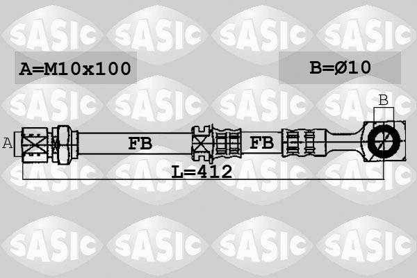 Sasic 6606043 - Flexible de frein cwaw.fr