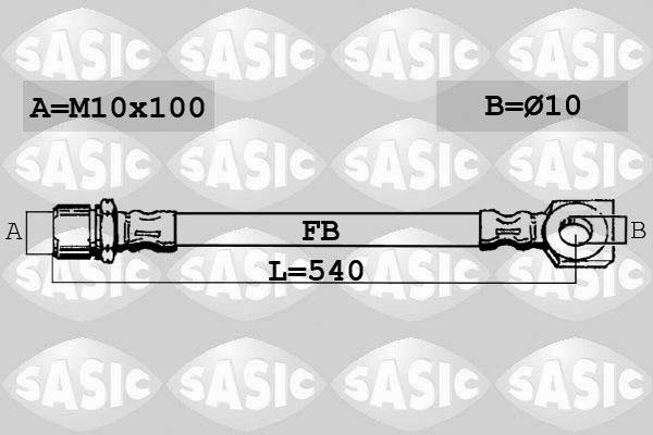 Sasic 6606050 - Flexible de frein cwaw.fr