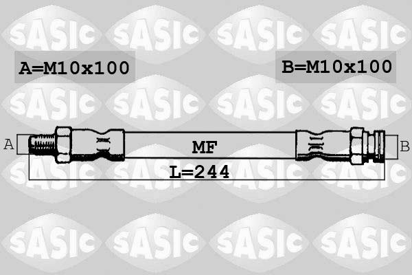 Sasic 6606065 - Flexible de frein cwaw.fr