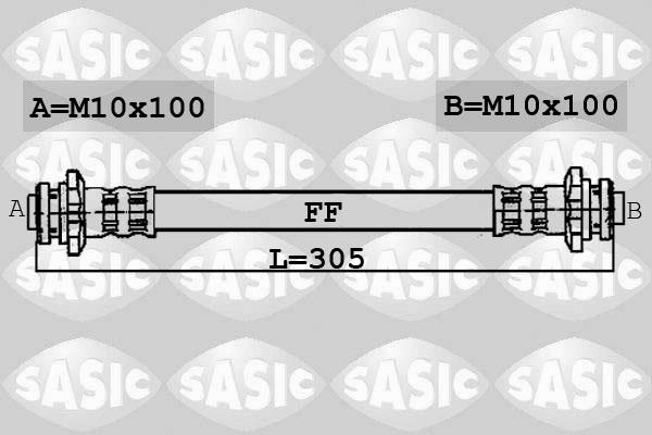 Sasic 6606066 - Flexible de frein cwaw.fr