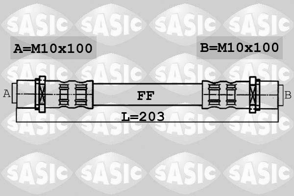 Sasic 6606060 - Flexible de frein cwaw.fr