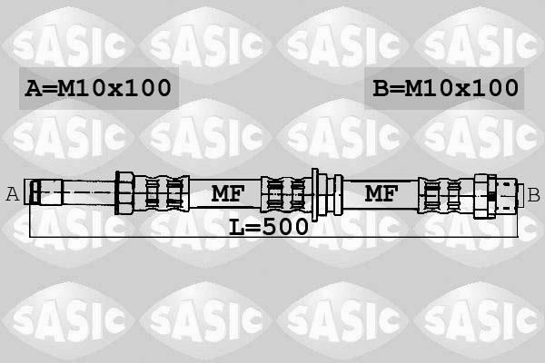 Sasic 6606068 - Flexible de frein cwaw.fr