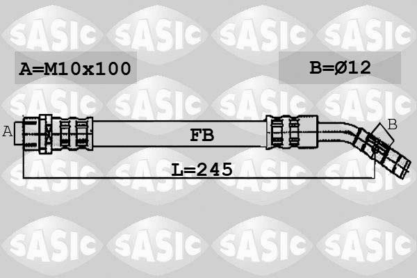 Sasic 6606062 - Flexible de frein cwaw.fr