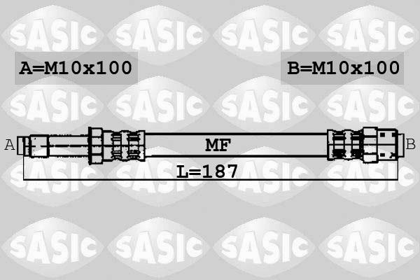 Sasic 6606006 - Flexible de frein cwaw.fr