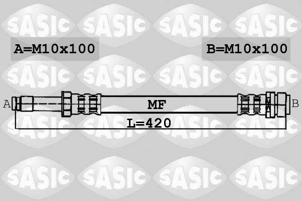 Sasic 6606003 - Flexible de frein cwaw.fr